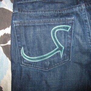 Rock & Republic Jeans Women’s Berlin Bootcut Low Rise Dark-Green R & R, 24